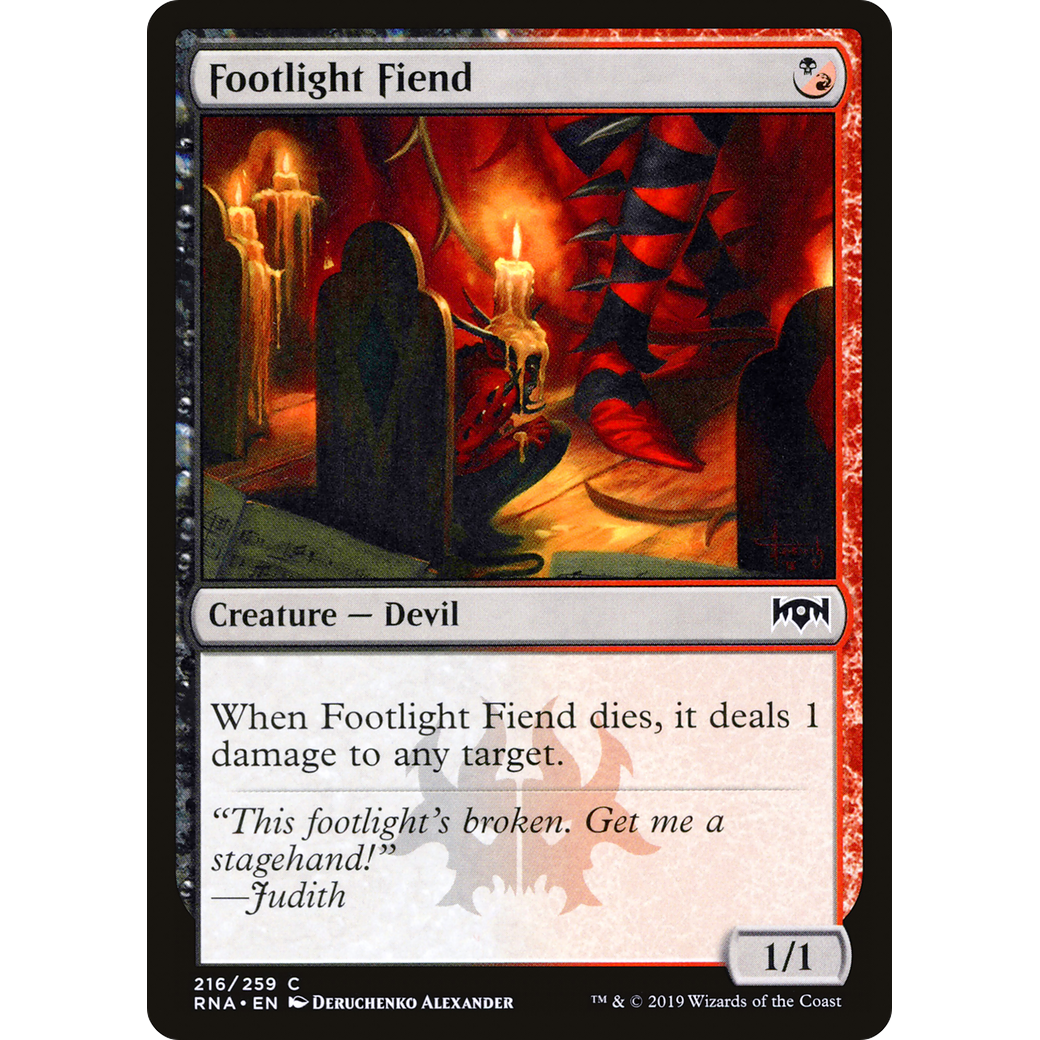 Footlight Fiend (RNA-216) - Ravnica Allegiance
