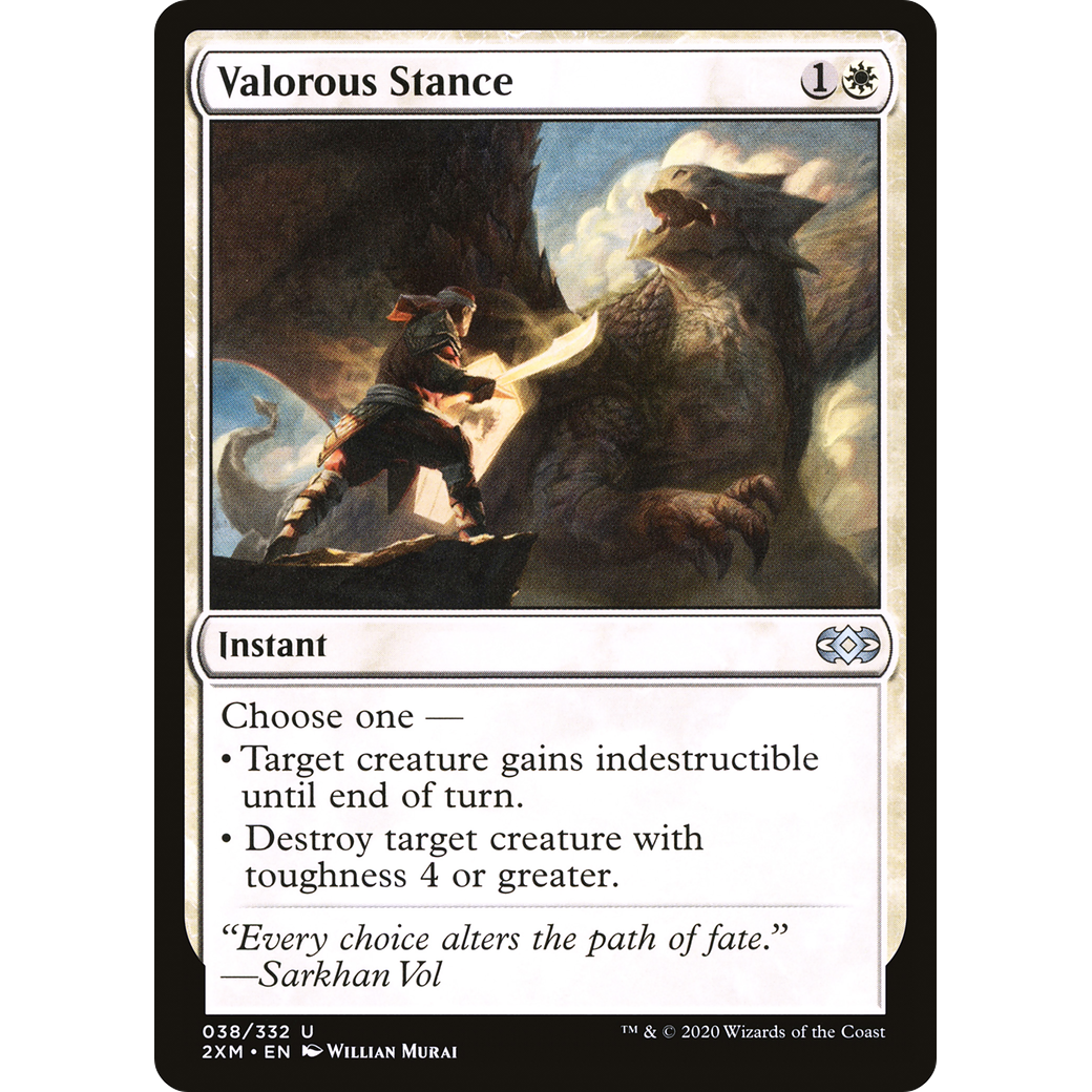 Valorous Stance (2XM-038) - Double Masters Foil