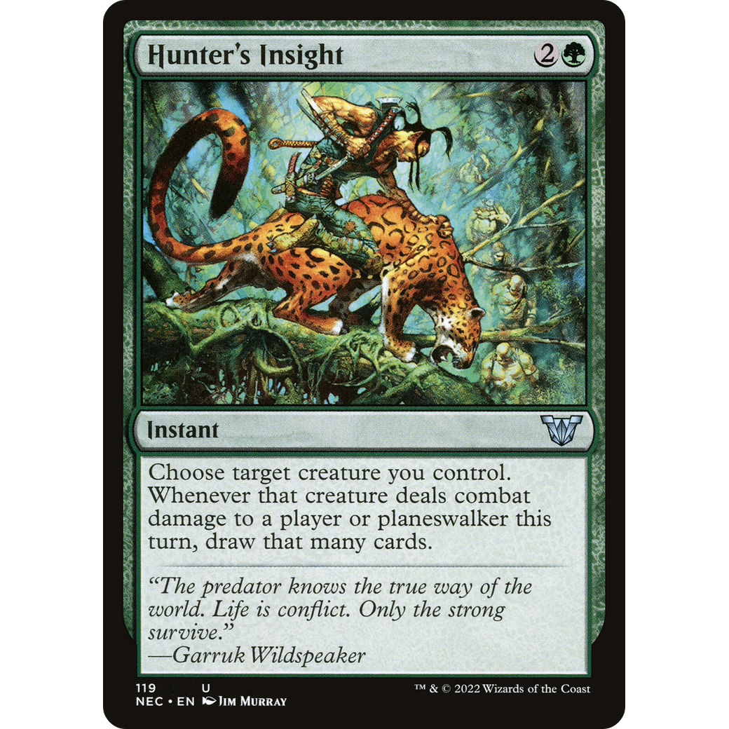 Hunter's Insight (NEC-119) - Neon Dynasty Commander