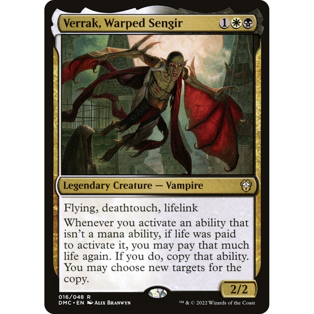 Verrak, Warped Sengir (DMC-016) - Dominaria United Commander