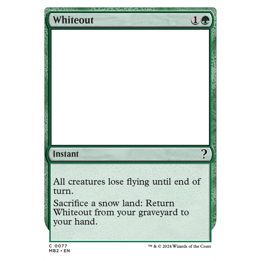 Whiteout (White Border) (MB2-077) - Mystery Booster 2