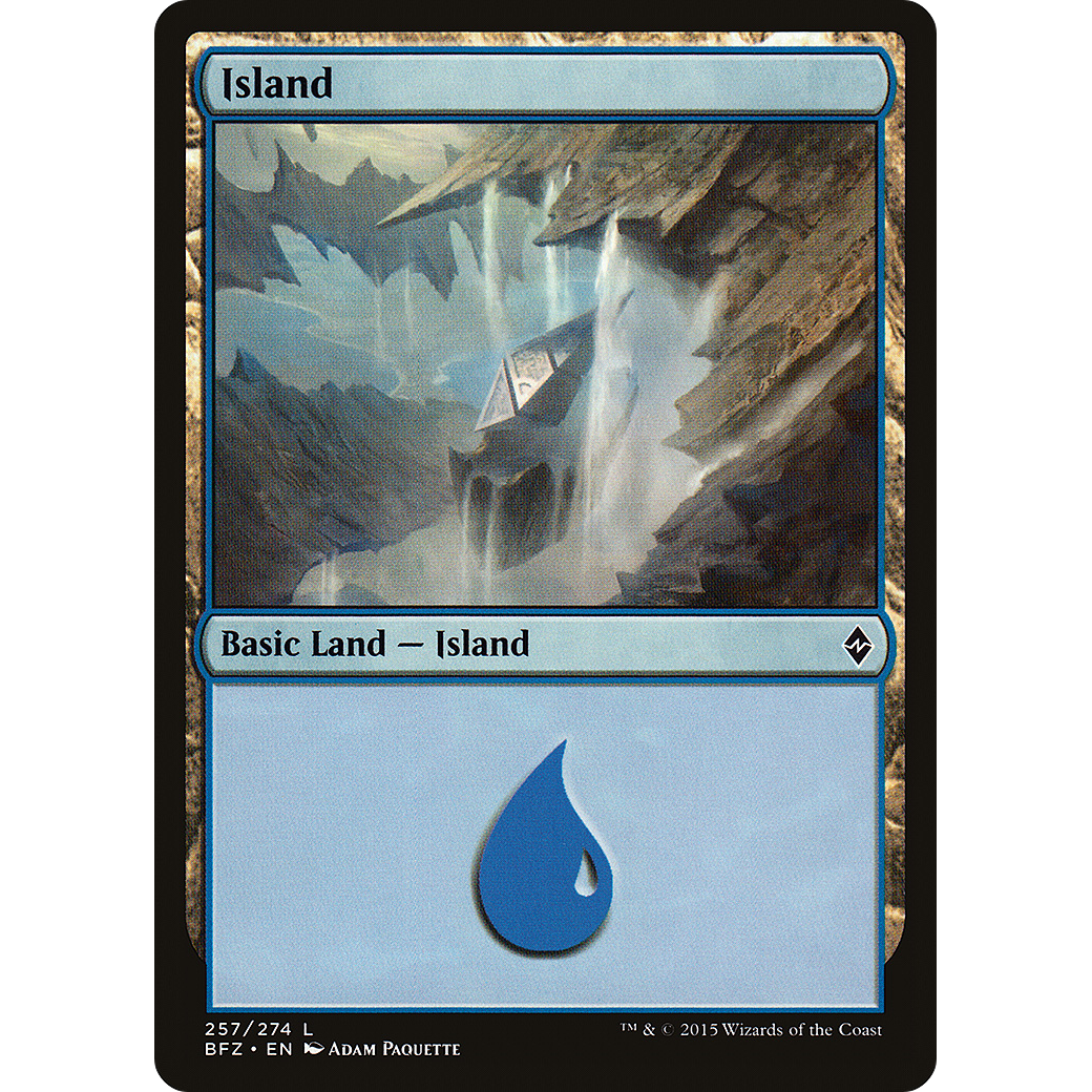 Island (257) (BFZ-257) - Battle for Zendikar