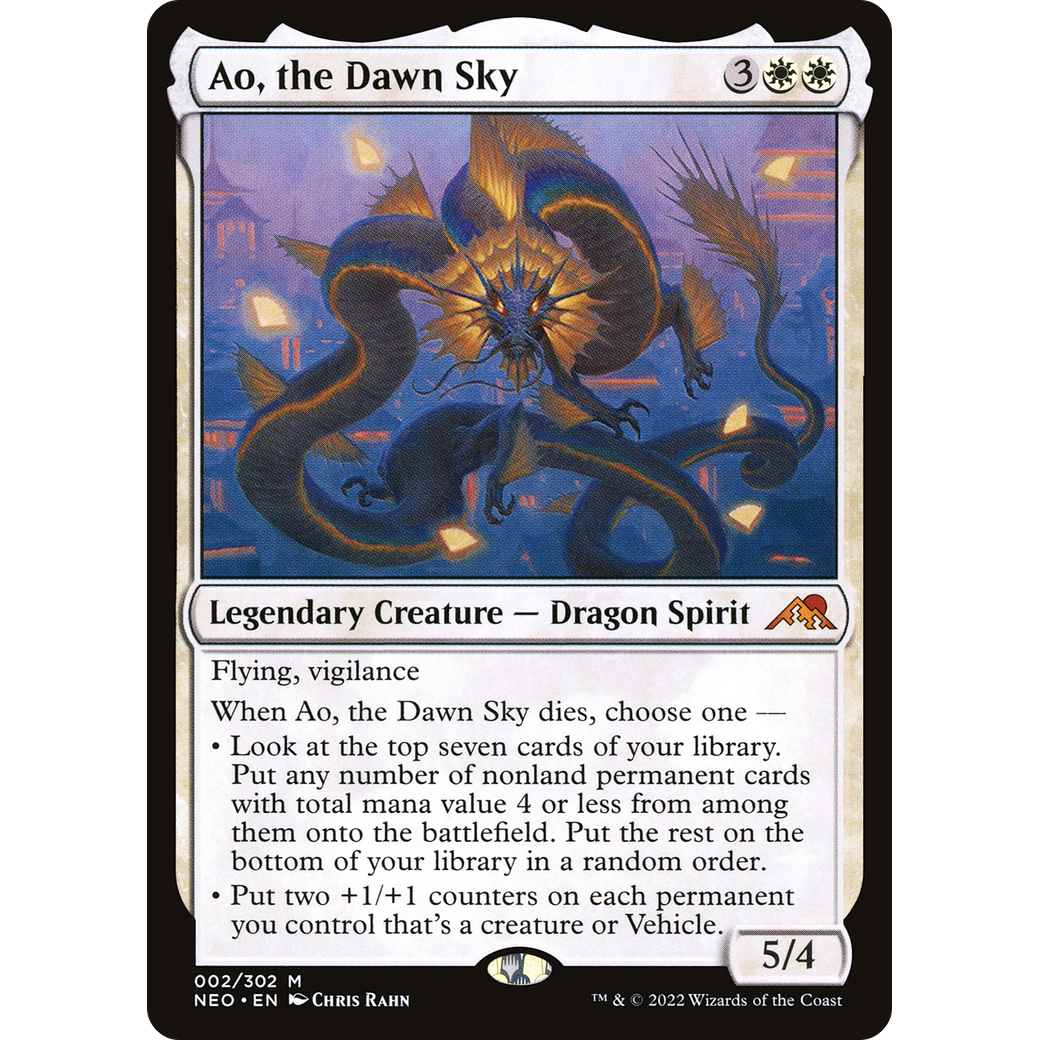 Ao, the Dawn Sky (NEO-002) - Kamigawa: Neon Dynasty Foil