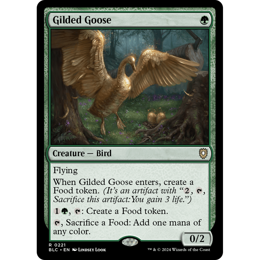 Gilded Goose (BLC-221) - Bloomburrow Commander