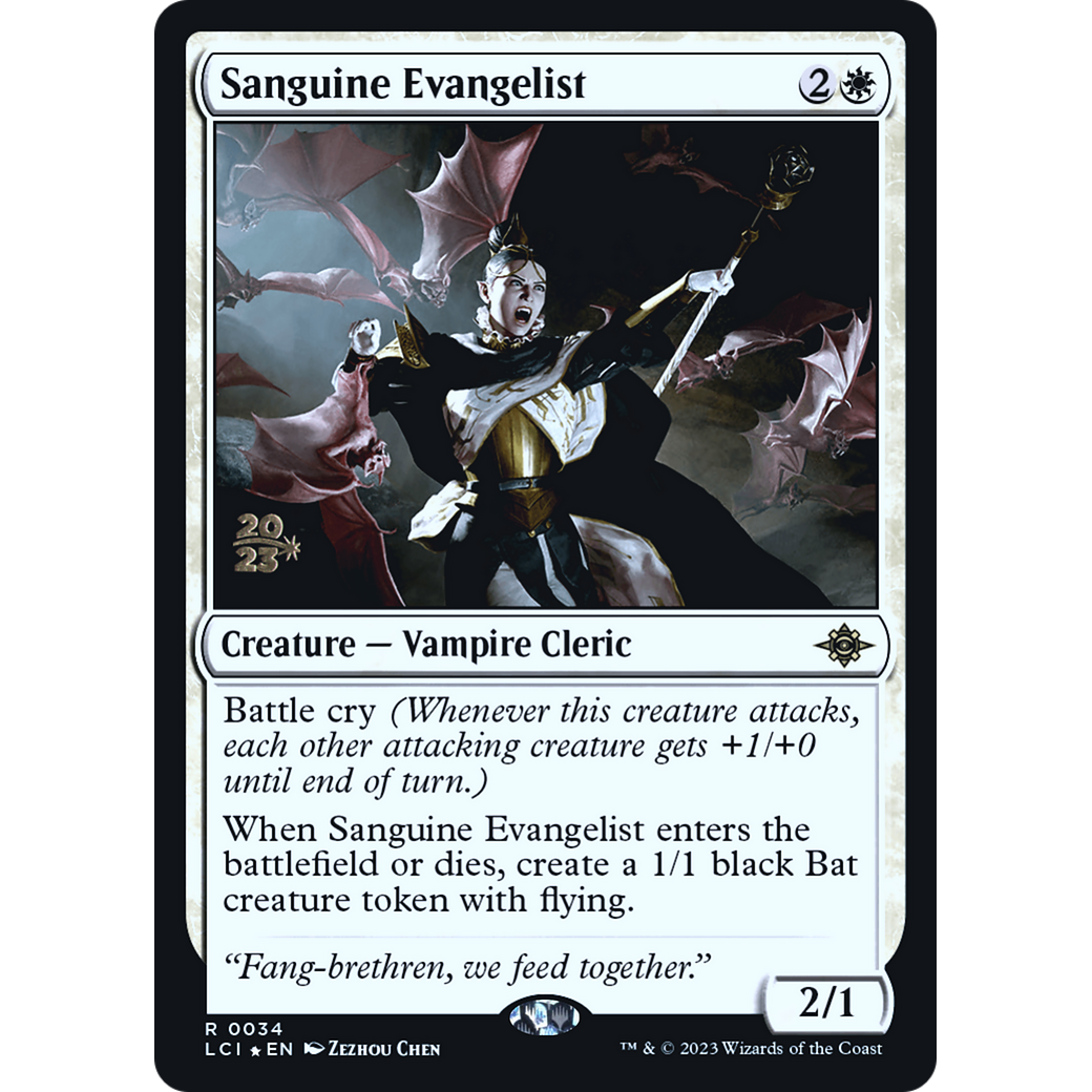 Sanguine Evangelist (PRE-34S) - The Lost Caverns of Ixalan Promos Foil