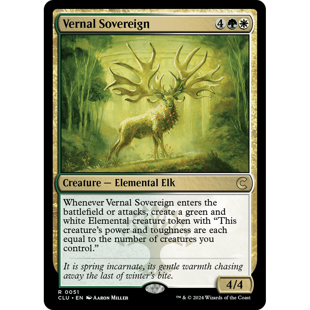 Vernal Sovereign (CLU-051) - Ravnica: Clue Edition