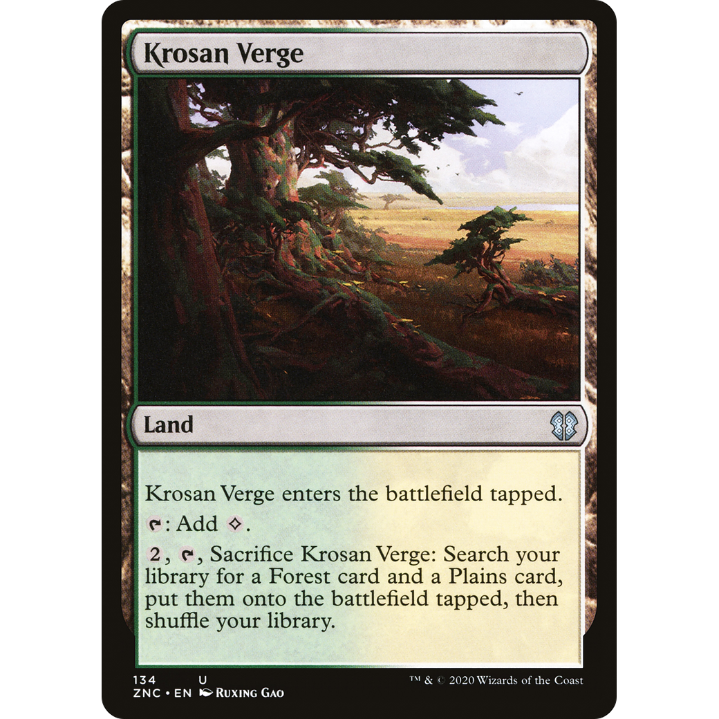 Krosan Verge (ZNC-134) - Zendikar Rising Commander