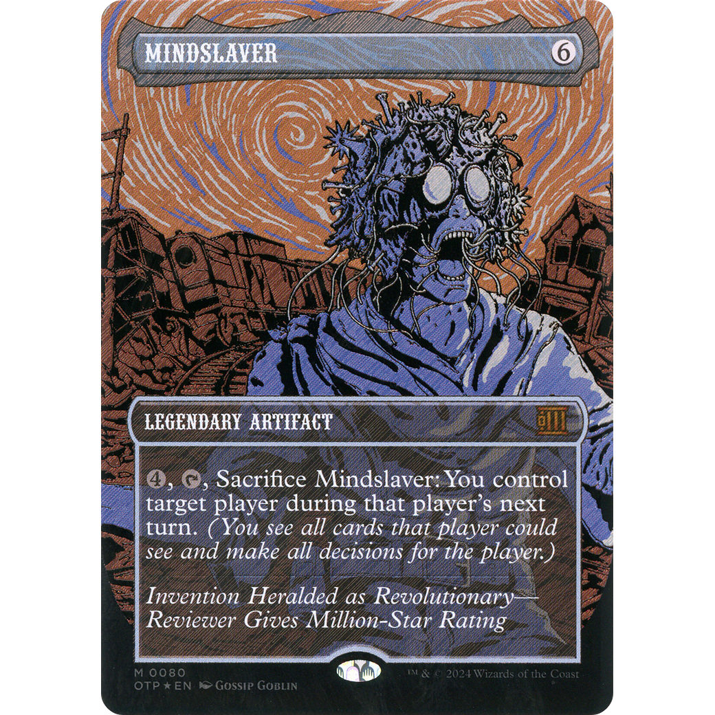 Mindslaver (Textured Foil) (OTP-080) - Breaking News (Borderless) Foil