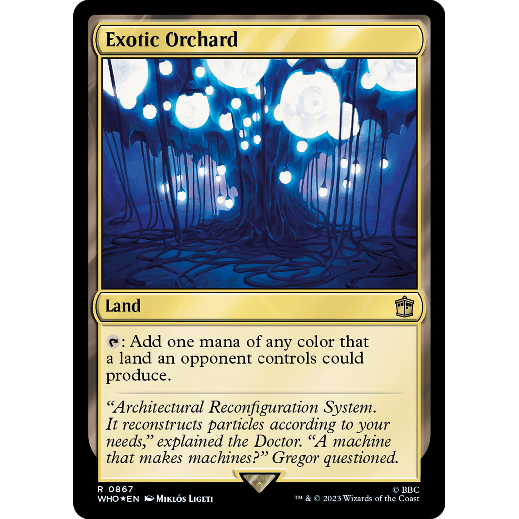 Exotic Orchard (Surge Foil) (WHO-867) - Doctor Who Foil