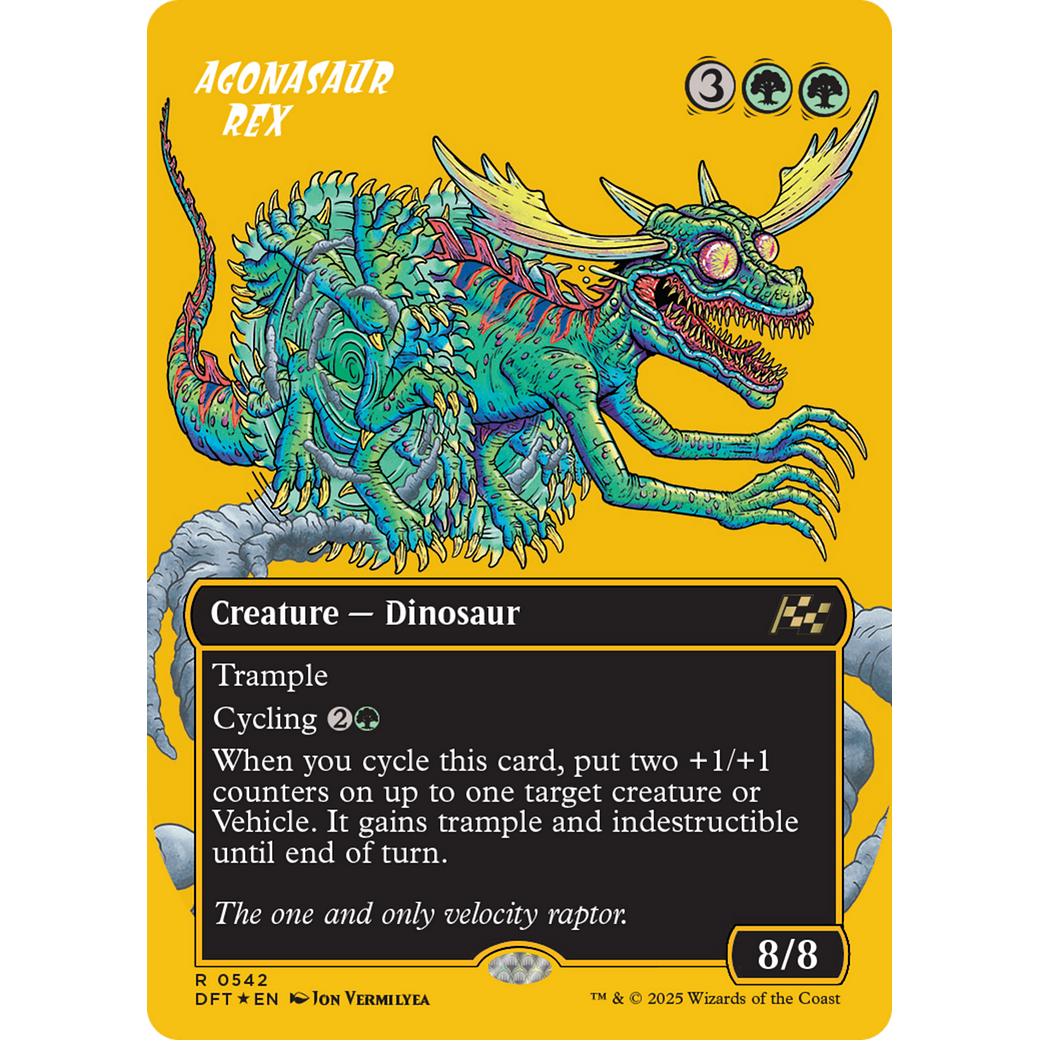 Agonasaur Rex (DFT-542) - Aetherdrift (Borderless) Foil