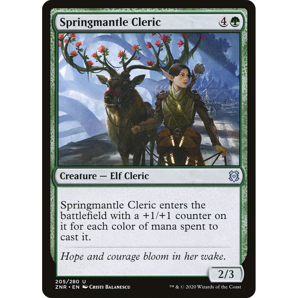 Springmantle Cleric (ZNR-205) - Zendikar Rising