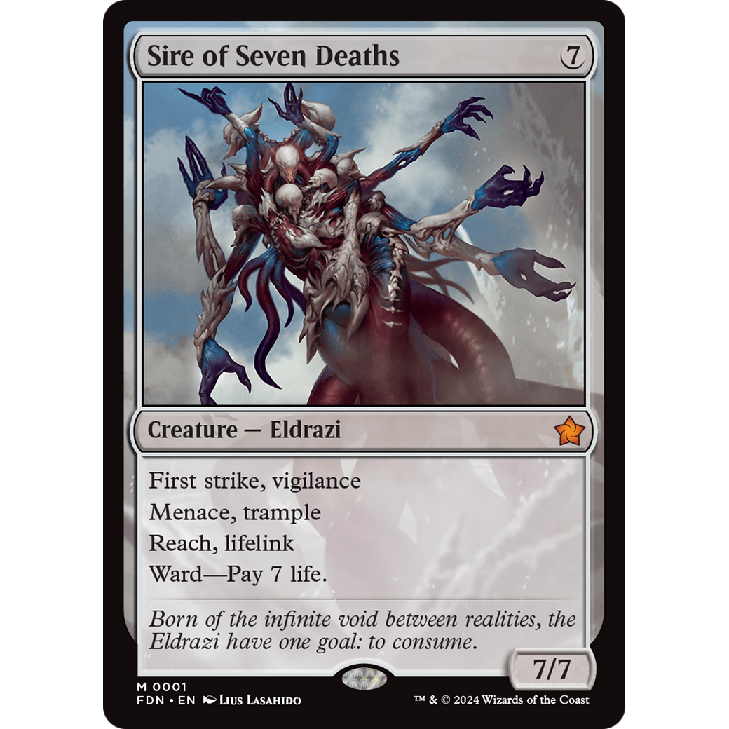 Sire of Seven Deaths (FDN-001) - Foundations Foil