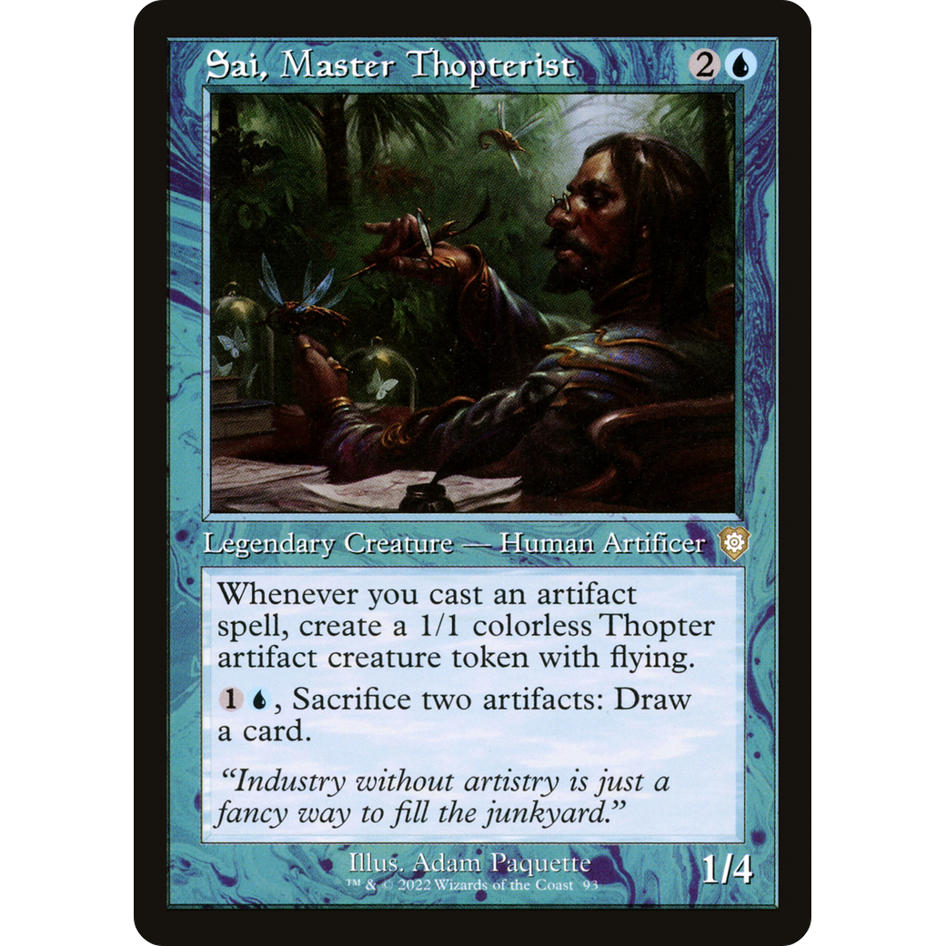 Sai, Master Thopterist (Retro Frame) (BRC-093) - The Brothers' War Commander