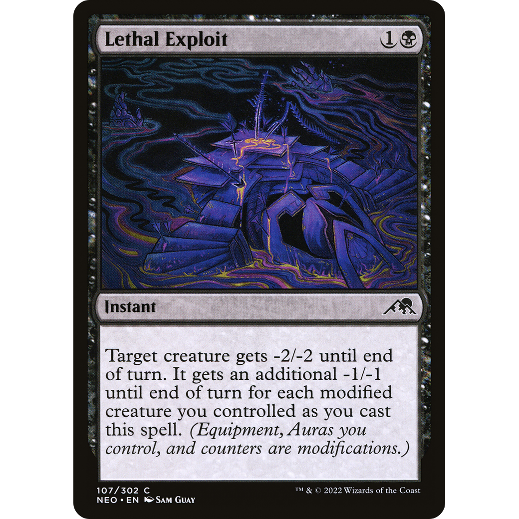 Lethal Exploit (NEO-107) - Kamigawa: Neon Dynasty Foil