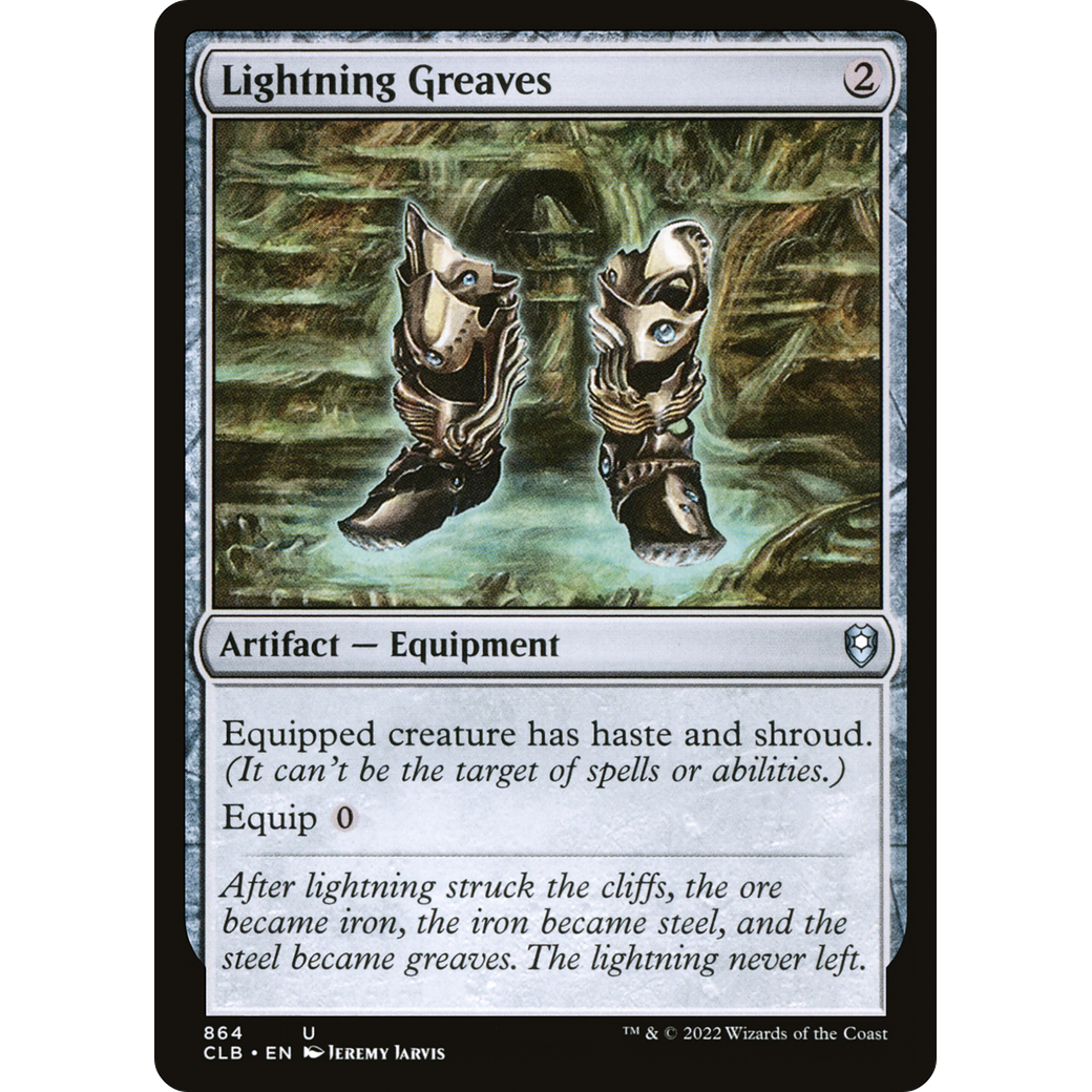 Lightning Greaves (CLB-864) - Commander Legends: Battle for Baldur's Gate