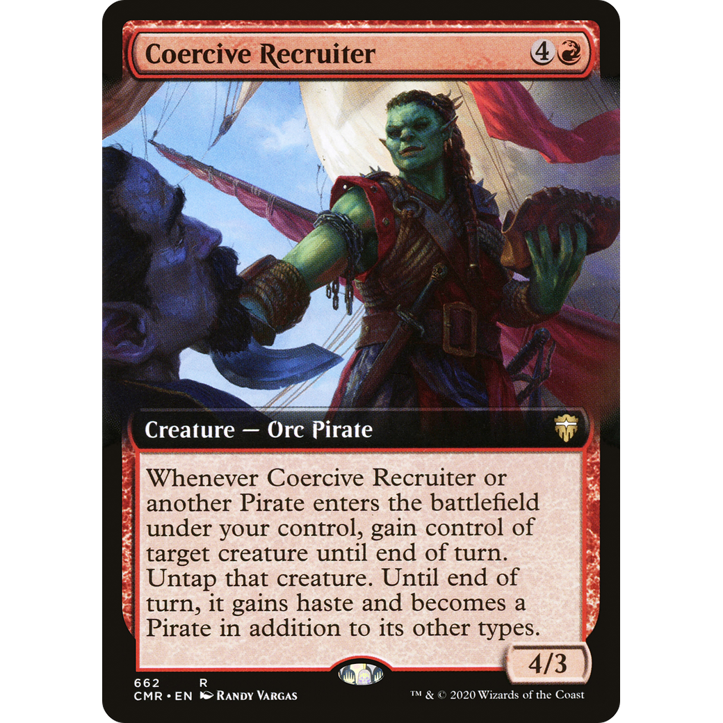 Coercive Recruiter (Extended Art) (CMR-662) - Commander Legends: (Extended Art) Foil
