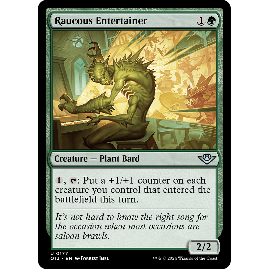 Raucous Entertainer (OTJ-177) - Outlaws of Thunder Junction