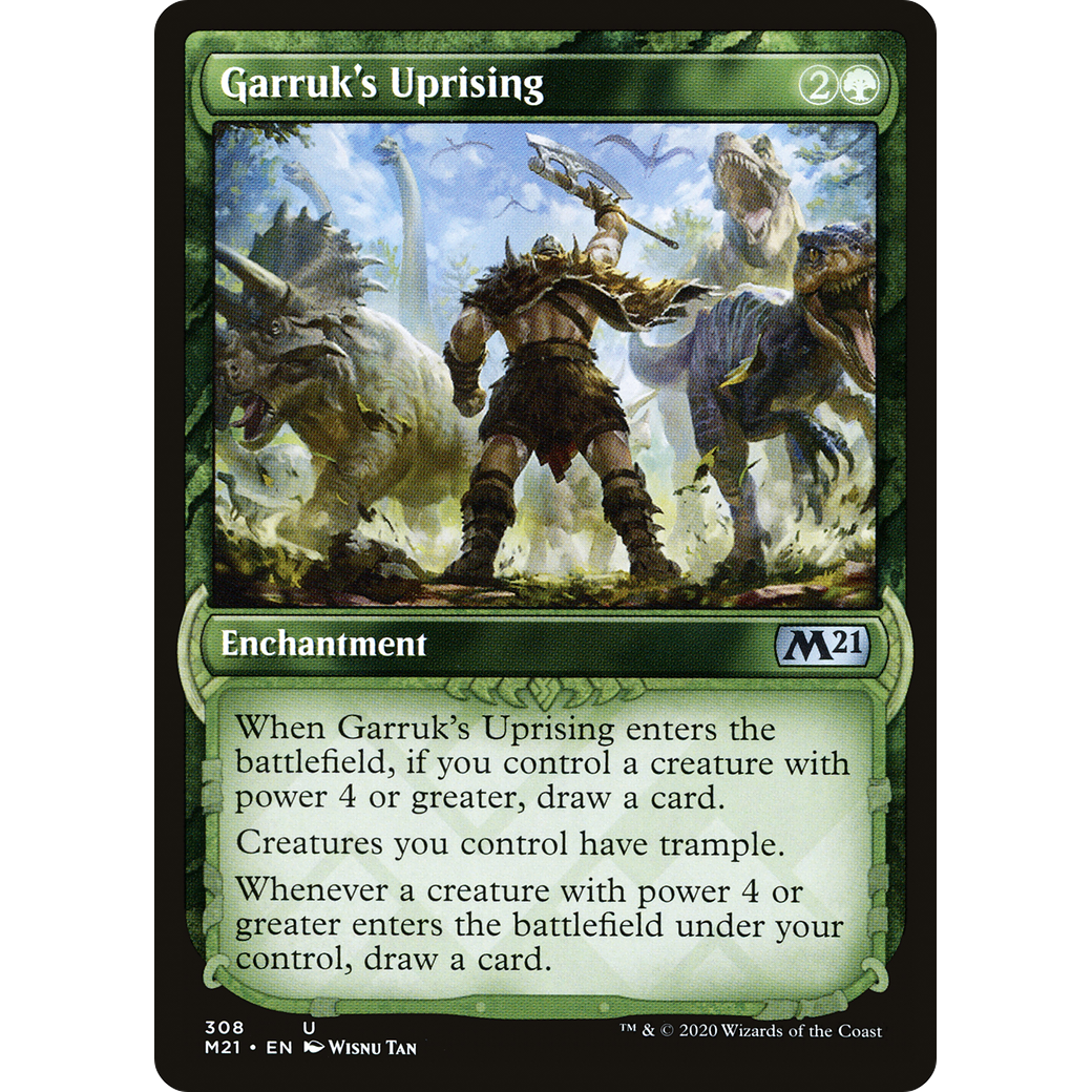 Garruk's Uprising (Showcase) (M21-308) - Core Set 2021: (Showcase) Foil