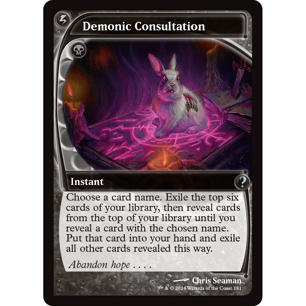 Demonic Consultation (Future Sight) (MB2-181) - Mystery Booster 2