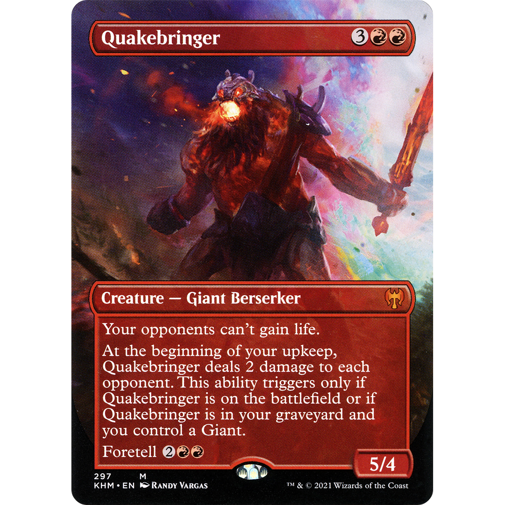 Quakebringer (Borderless) (KHM-297) - Kaldheim (Borderless) Foil