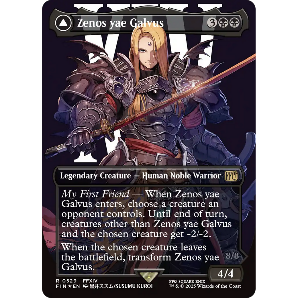 Zenos yae Galvus // Shinryu, Transcendent Rival (FIN-529) - FINAL FANTASY (Borderless) Foil