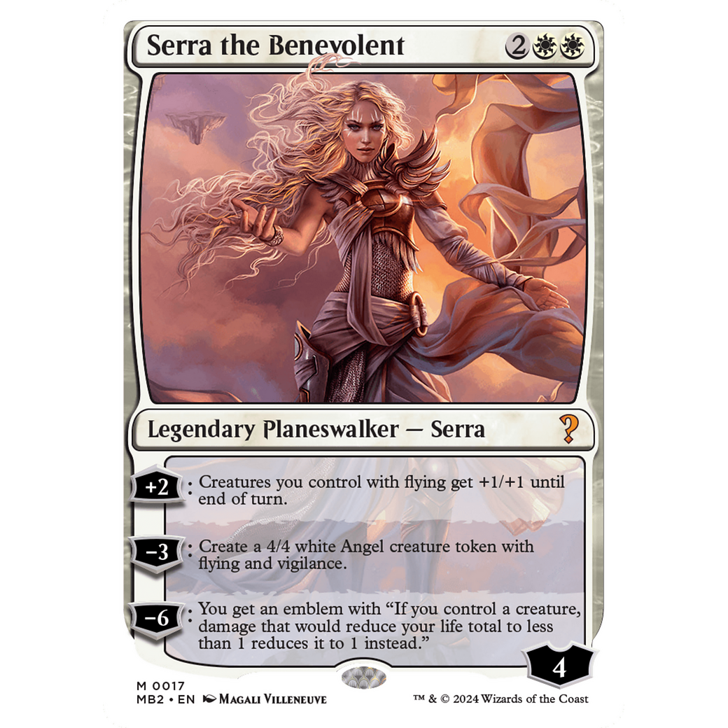Serra the Benevolent (White Border) (MB2-017) - Mystery Booster 2