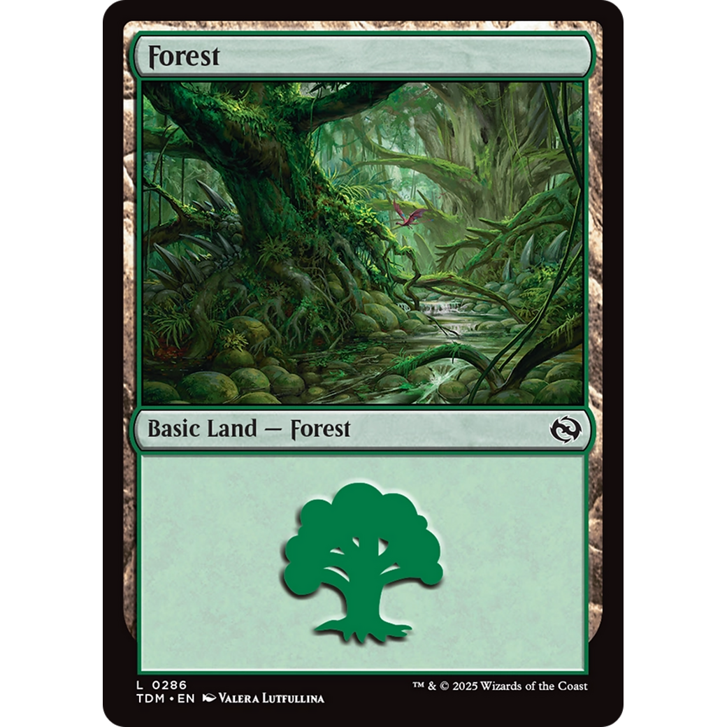 Forest (TDM-286) - Tarkir: Dragonstorm Foil