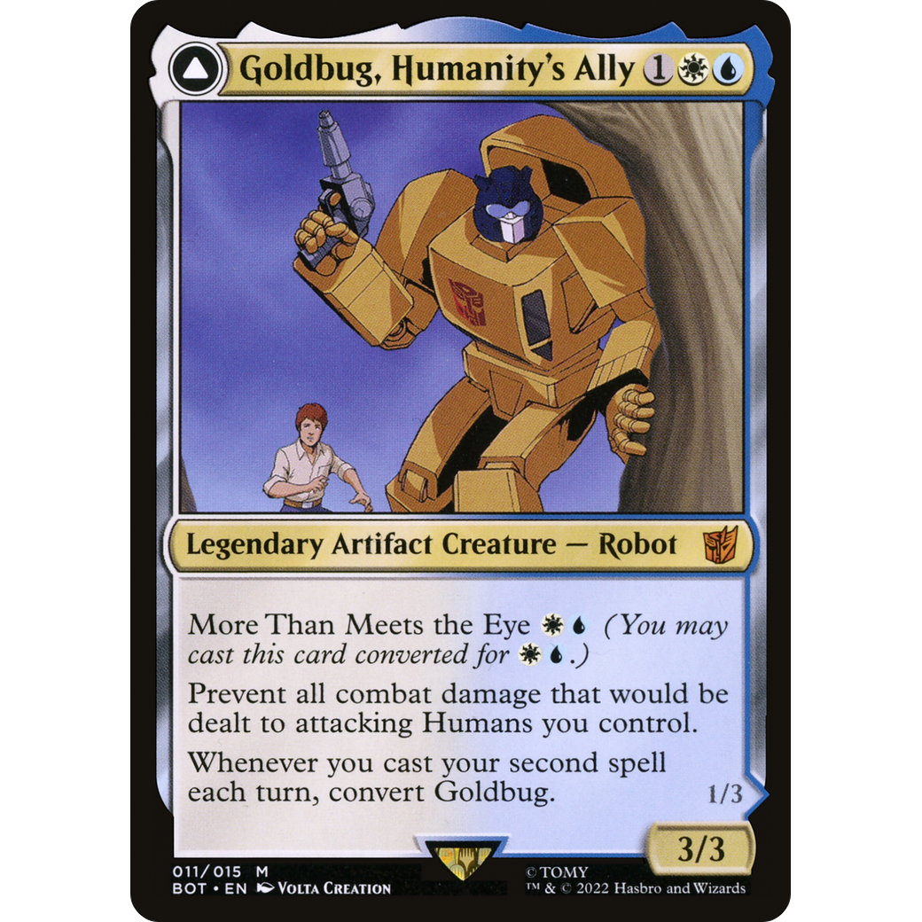 Goldbug, Humanity's Ally (BOT-011) - Transformers: (convertdfc)