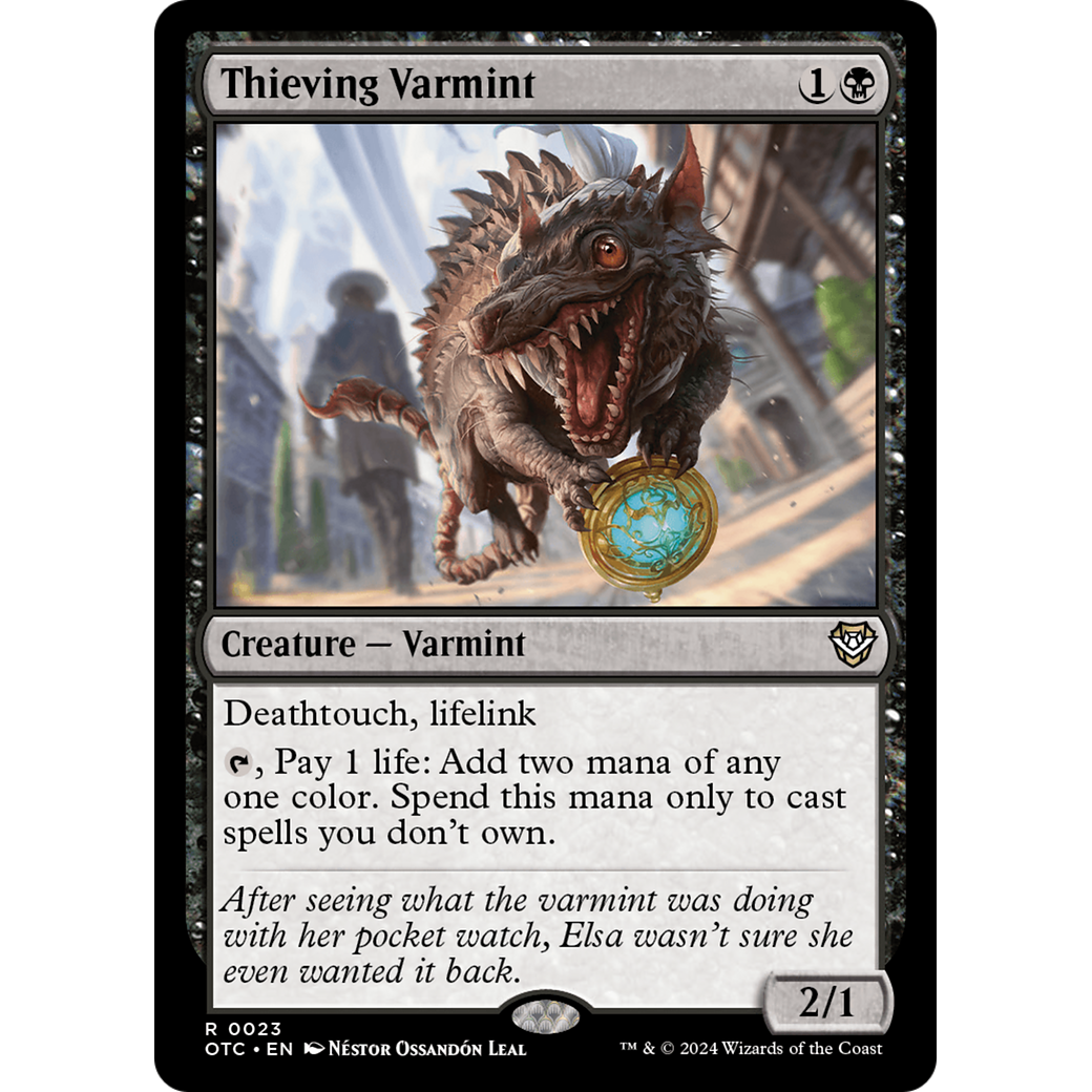 Thieving Varmint (OTC-023) - Outlaws of Thunder Junction Commander