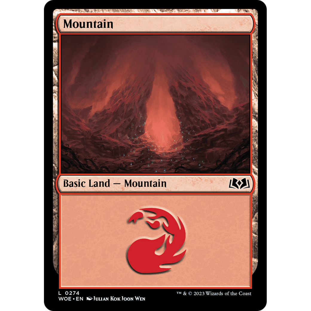 Mountain (WOE-274) - Wilds of Eldraine Foil
