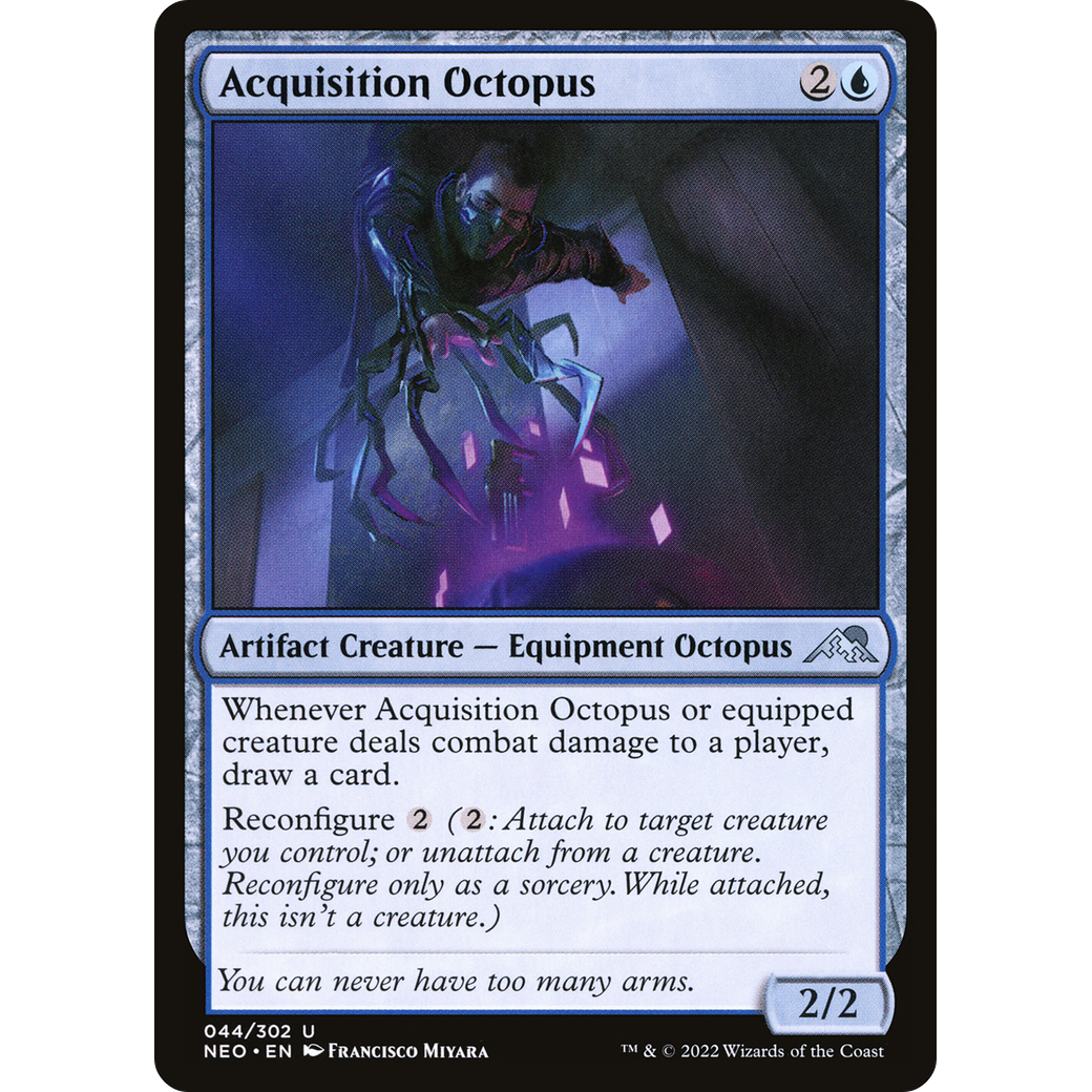 Acquisition Octopus (NEO-044) - Kamigawa: Neon Dynasty Foil