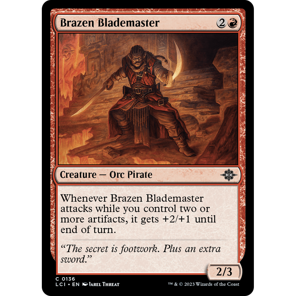 Brazen Blademaster (LCI-136) - The Lost Caverns of Ixalan Foil