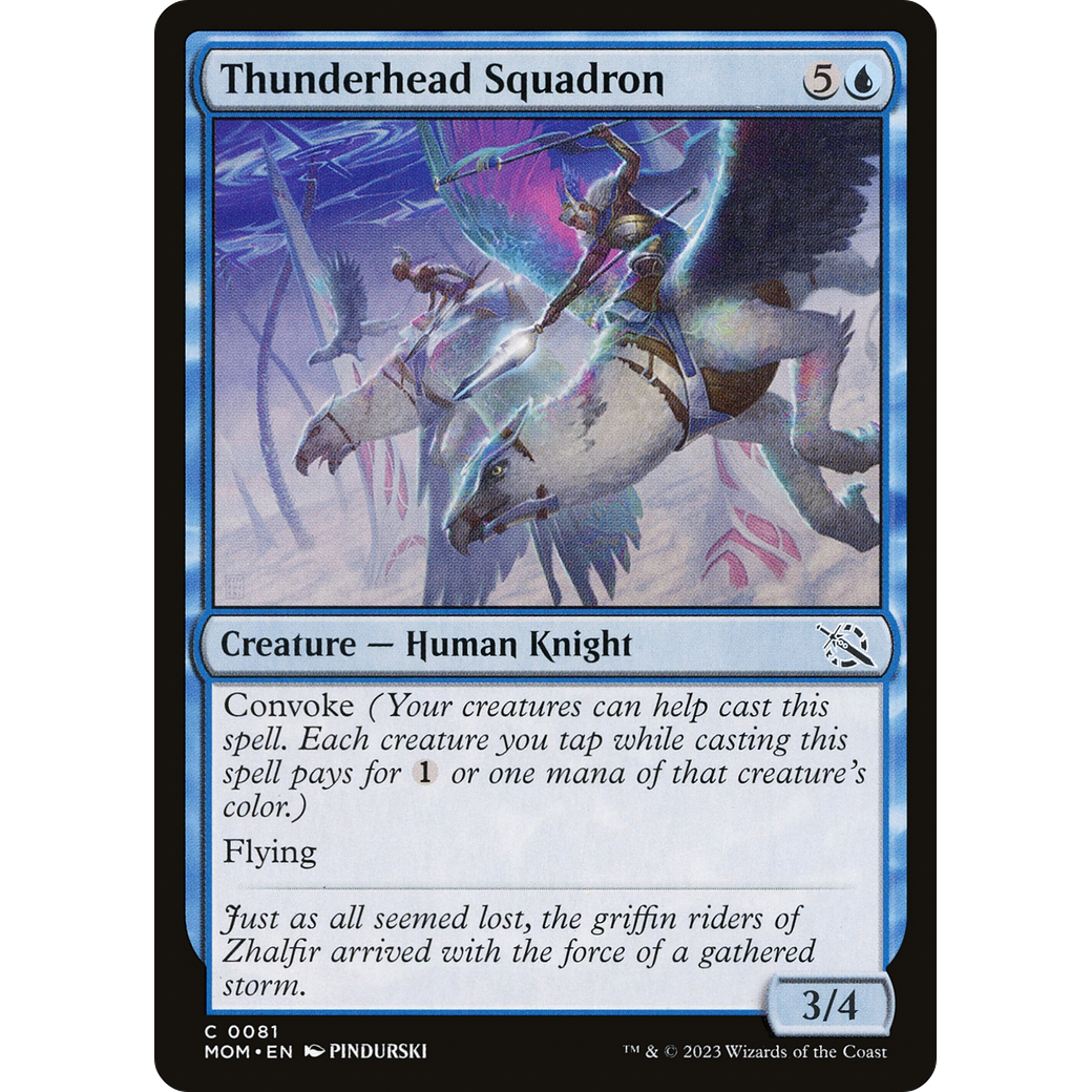 Thunderhead Squadron (MOM-081) - March of the Machine Foil