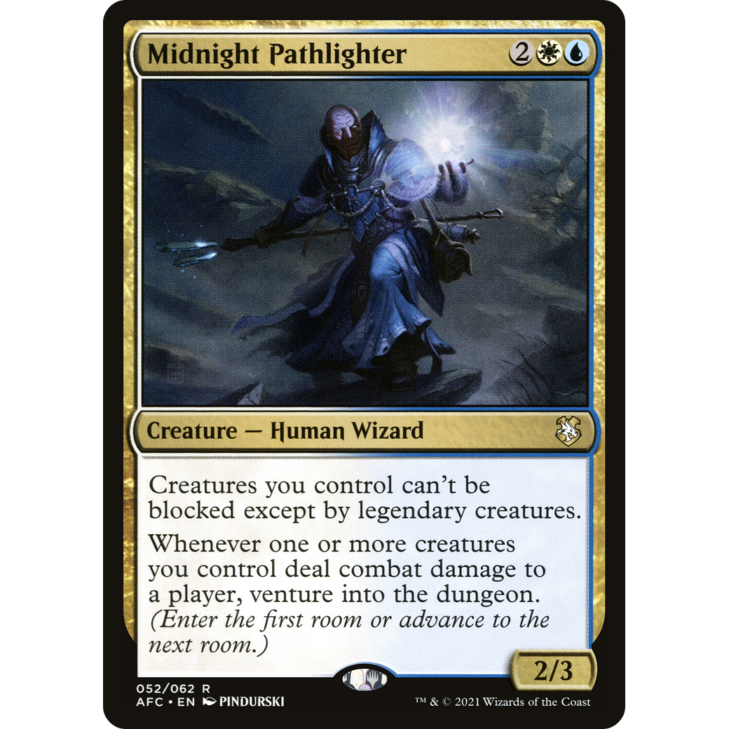 Midnight Pathlighter (AFC-052) - Forgotten Realms Commander