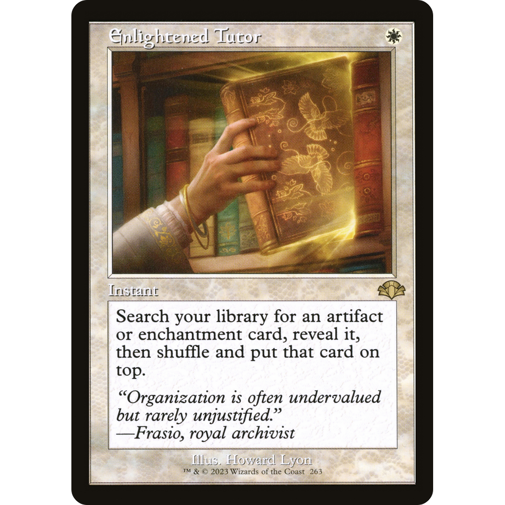Enlightened Tutor (Retro Frame) (DMR-263) - Dominaria Remastered Foil
