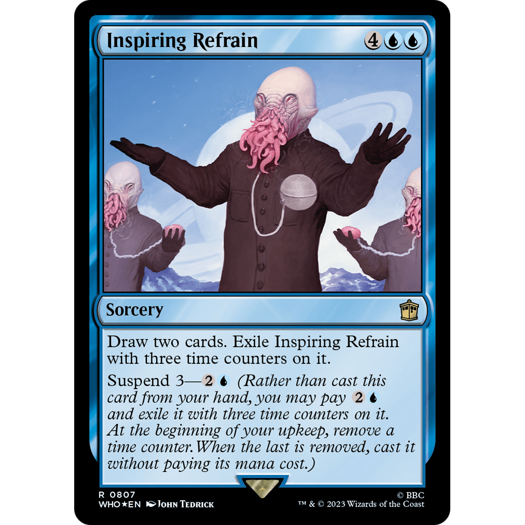 Inspiring Refrain (Surge Foil) (WHO-807) - Doctor Who Foil