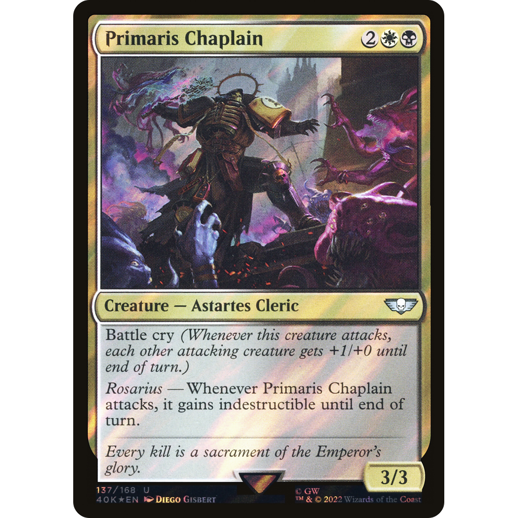 Primaris Chaplain (40K-137) - Warhammer 40,000 Commander Foil