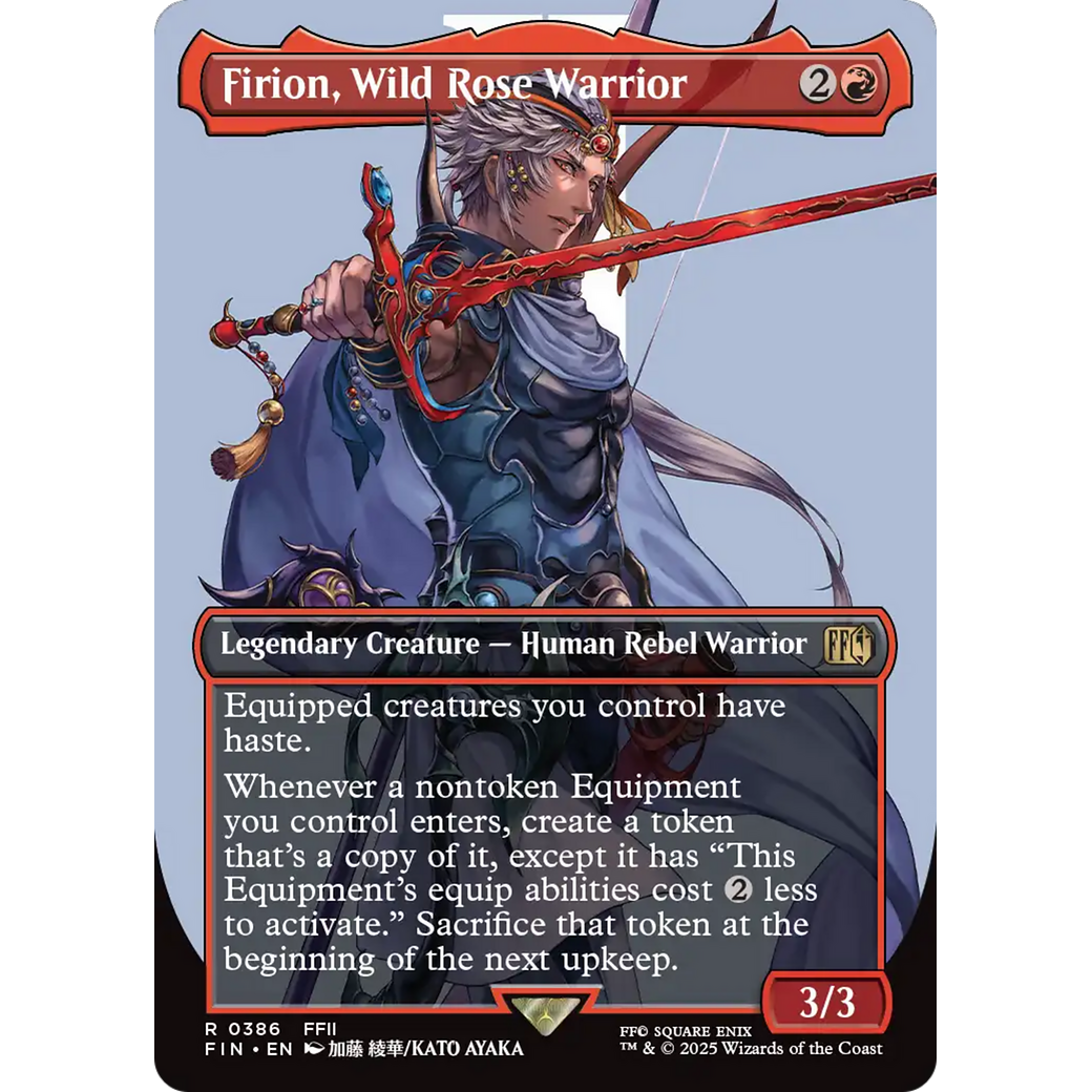 Firion, Wild Rose Warrior (FIN-386) - FINAL FANTASY (Borderless) Foil