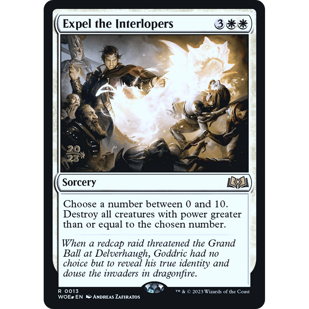 Expel the Interlopers (PRE-13S) - Wilds of Eldraine Promos Foil
