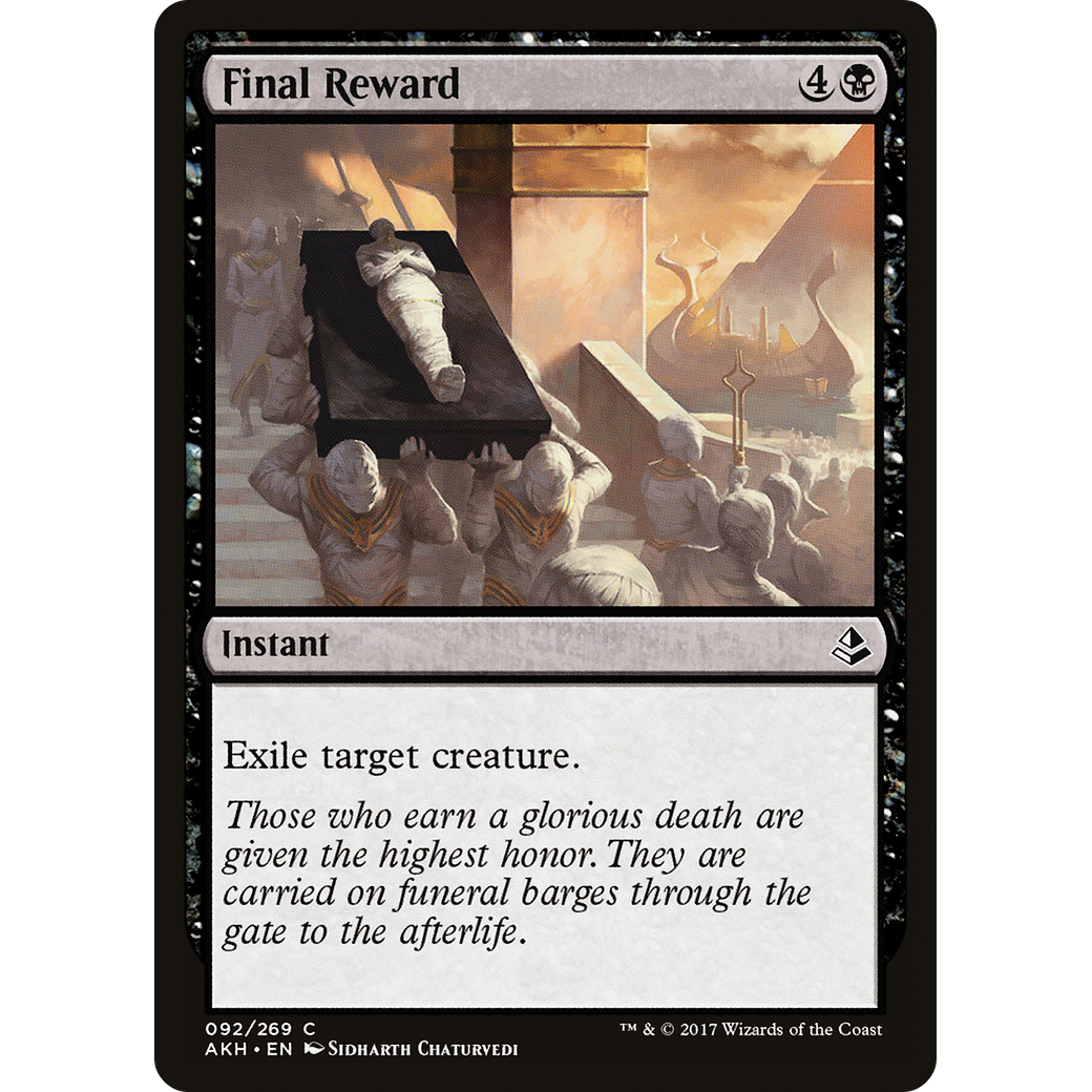 Final Reward (AKH-092) - Amonkhet Foil