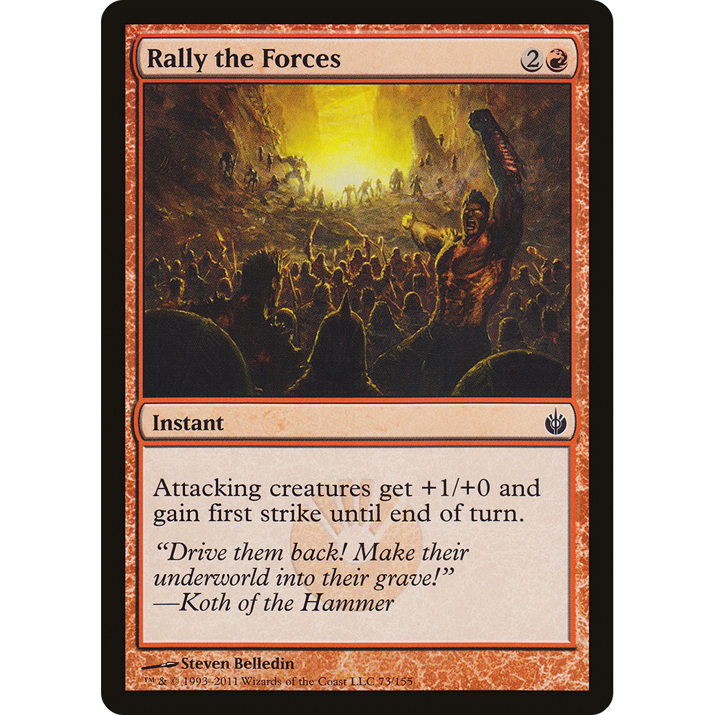 Rally the Forces (MBS-073) - Mirrodin Besieged Foil