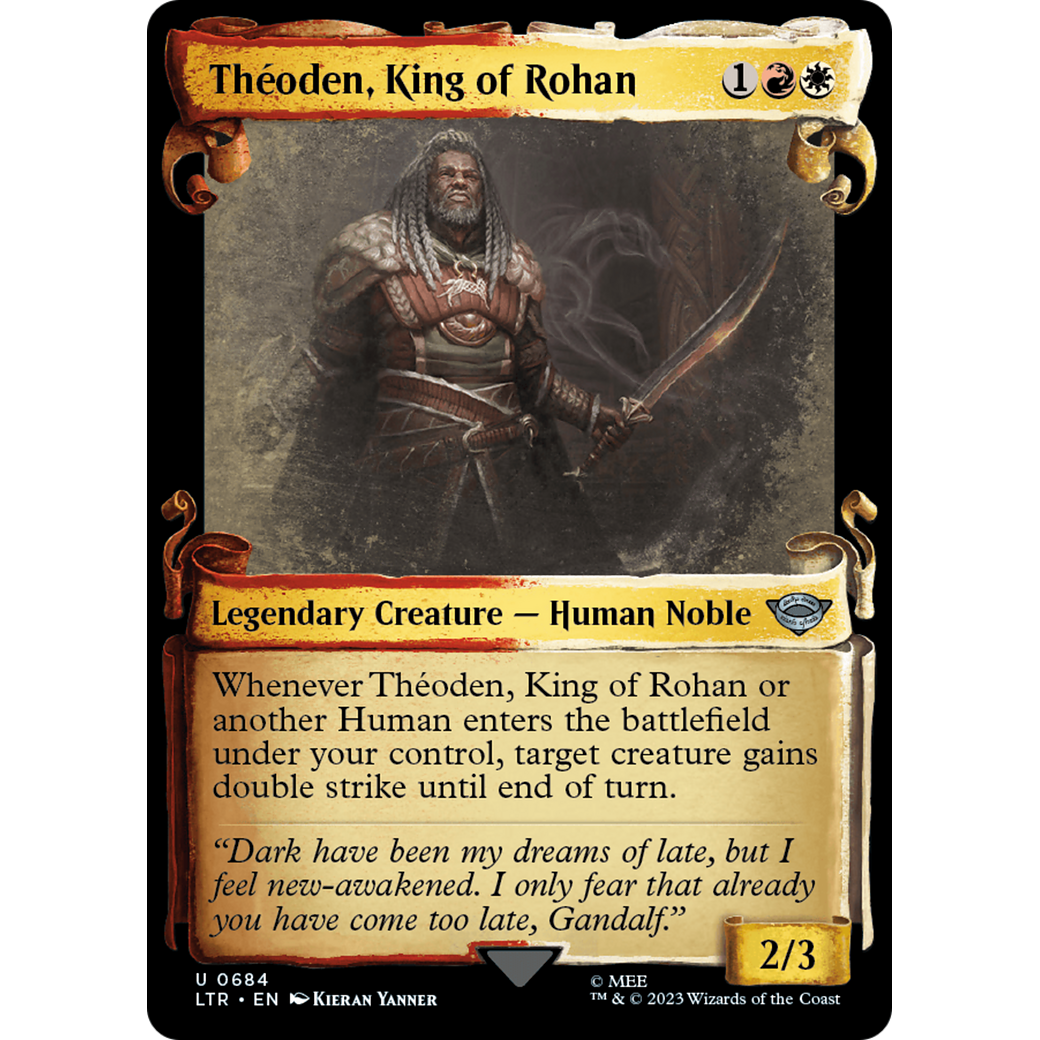 Théoden, King of Rohan (LTR-684) - The Lord of the Rings: Tales of Middle-earth: (Showcase) Foil