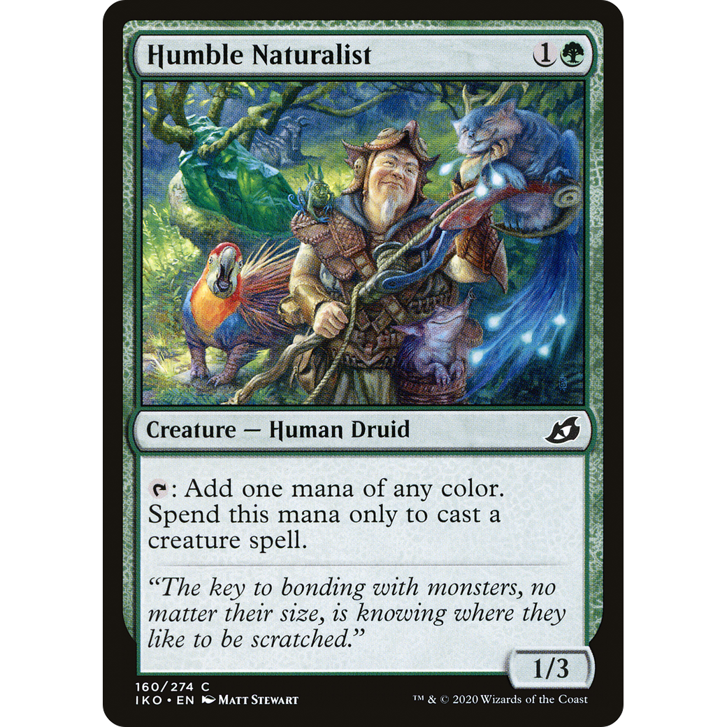 Humble Naturalist (IKO-160) - Ikoria: Lair of Behemoths Foil