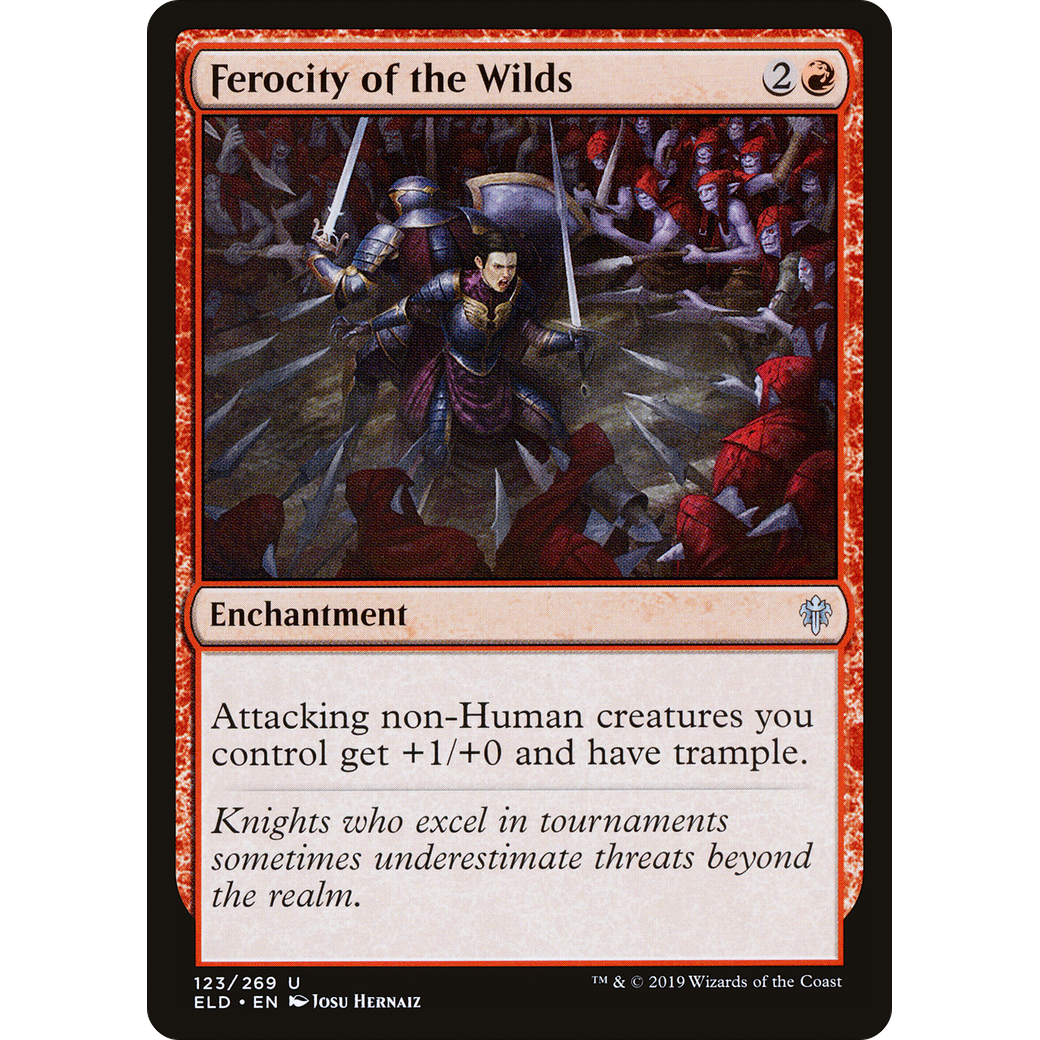 Ferocity of the Wilds (ELD-123) - Throne of Eldraine Foil