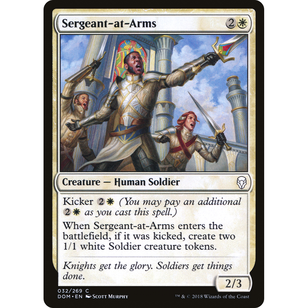 Sergeant-at-Arms (DOM-032) - Dominaria Foil