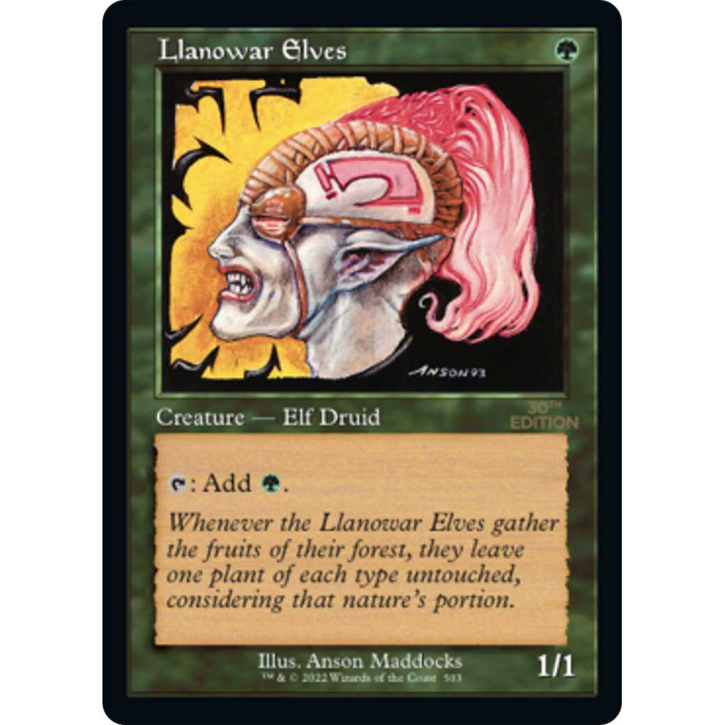 Llanowar Elves (Retro Frame) (30A-503) - 30th Anniversary Edition