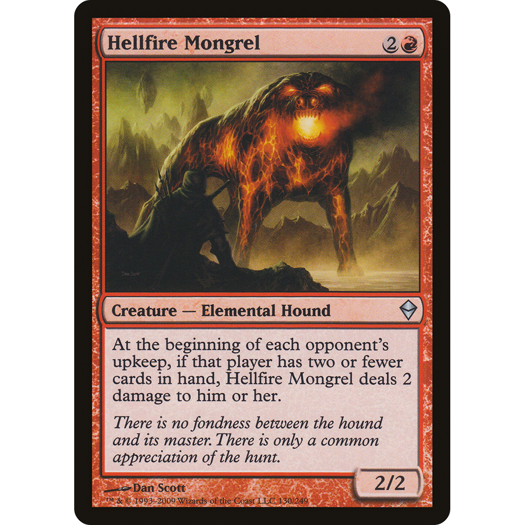 Hellfire Mongrel (ZEN-130) - Zendikar Foil
