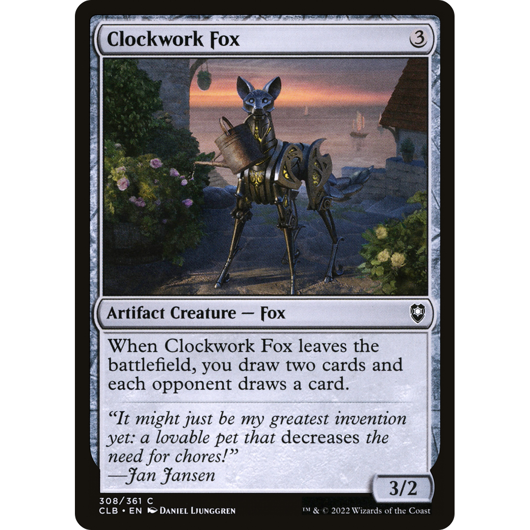 Clockwork Fox (CLB-308) - Commander Legends: Battle for Baldur's Gate Foil