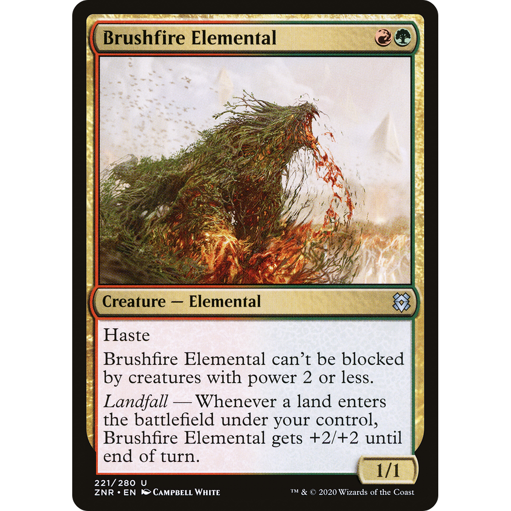 Brushfire Elemental (ZNR-221) - Zendikar Rising