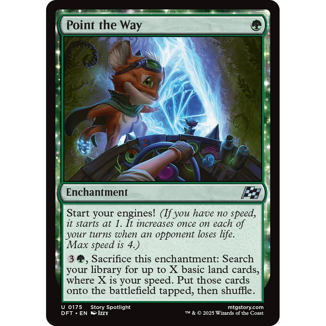 Point the Way (DFT-175) - Aetherdrift: (enchantment) Foil